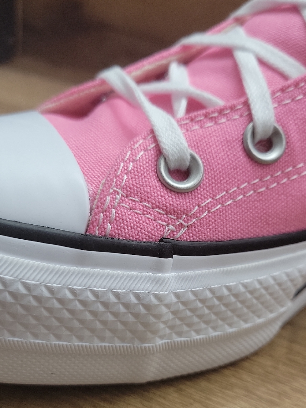 Converse Pink High Top Platform Sneakers - Picture 4 of 13